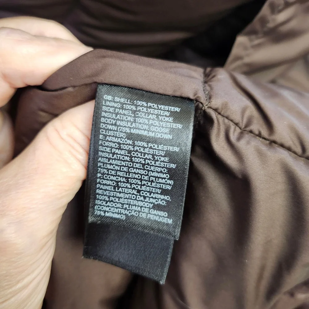 The North‎ Face Puffer Jacket Brown 550 Goose Down Fill Mens XXL
